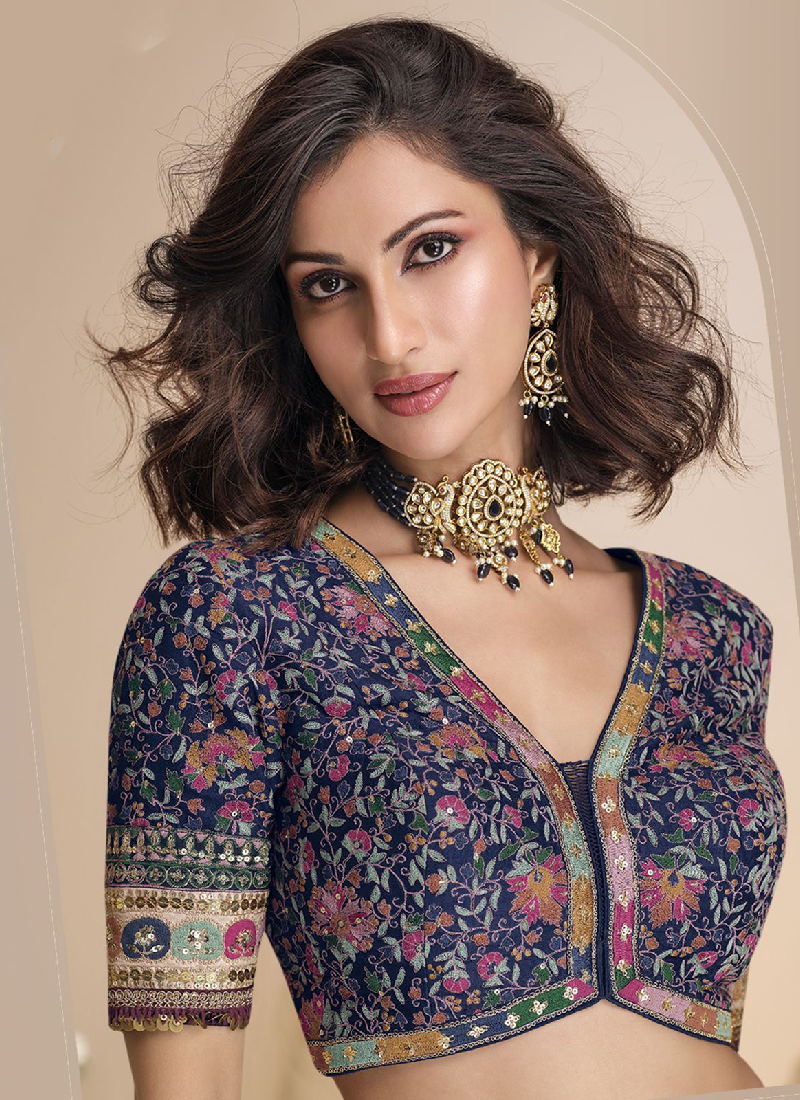 Bandhani Printed Shaded Jacquard Silk Zari Work Lehenga Choli
