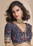 Bandhani Printed Shaded Jacquard Silk Zari Work Lehenga Choli