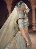 Grey Sequence Work Soft Net Latest Designer Lehenga Choli