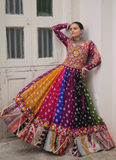 Bandhani Printed Multi Color Georgette Navratri Special Ghagra Choli
