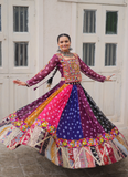 Bandhani Printed Multi Color Georgette Navratri Special Ghagra Choli
