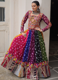 Bandhani Printed Multi Color Georgette Navratri Special Ghagra Choli