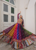 Bandhani Printed Multi Color Georgette Navratri Special Ghagra Choli