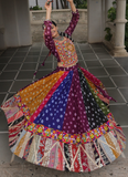 Bandhani Printed Multi Color Georgette Navratri Special Ghagra Choli