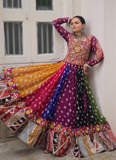 Bandhani Printed Multi Color Georgette Navratri Special Ghagra Choli