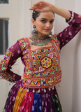Bandhani Printed Multi Color Georgette Navratri Special Ghagra Choli