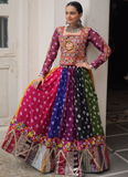 Bandhani Printed Multi Color Georgette Navratri Special Ghagra Choli