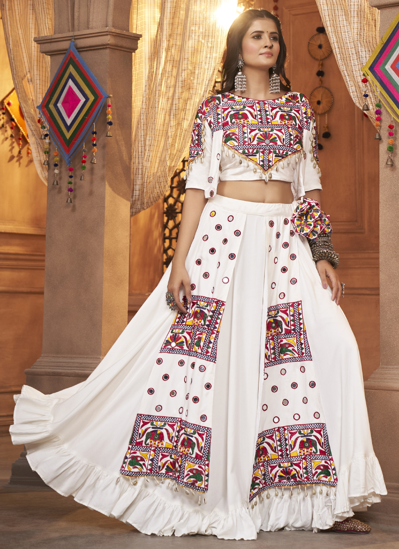 Buy Pragya Exclusive Girls Lehenga Choli Ethnic Wear Floral Print Ghagra,  Choli, Dupatta Set Online at Best Prices in India - JioMart.