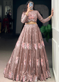 Fascinating Fendi Silk Thread Embroidered Onion Lehenga Choli Set