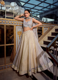 Fascinating Sequence Embroidered Purple Georgette Lehenga Choli