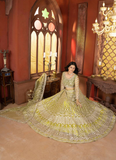 Haldi Special Lemon Yellow Sequence Embroidered Work Net Lehenga Choli