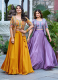 Mustard Yellow Vichitra Silk Plain Lehenga With Embroidered Blouse

Embroidered Blouse And Jacket With Vichitra Silk Lavender Lehenga