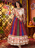 Navratri Special Multi Color Bandhani Printed Georgette Chaniya Choli