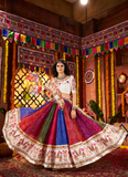 Navratri Special Multi Color Bandhani Printed Georgette Chaniya Choli