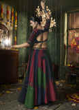 Navratri Special Multi Color Maslin Cotton Real Mirror Work Lehenga