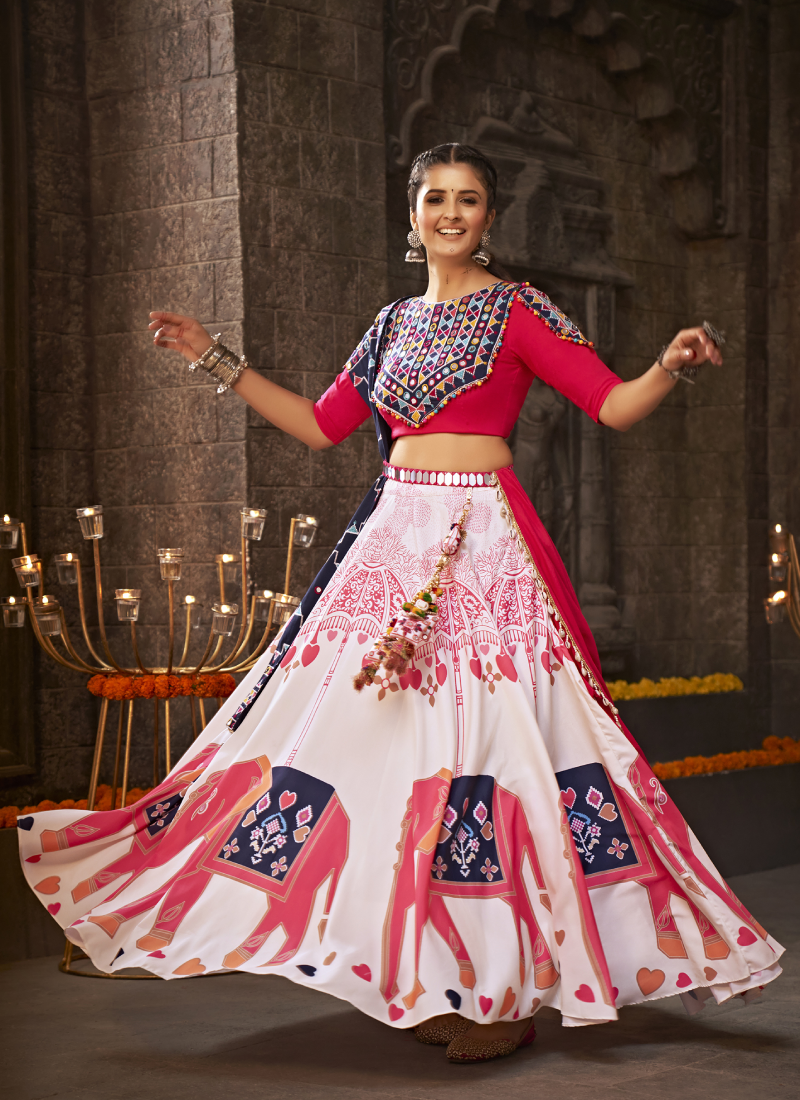 Ghagra choli material clearance