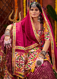 Real Mirror Gamthi Work Viscose Cotton Multi Color Navratri Ghagra Choli