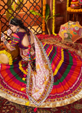 Real Mirror Maslin Cotton Multi Color Navratri Special Lehenga Choli