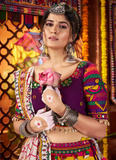 Real Mirror Maslin Cotton Multi Color Navratri Special Lehenga Choli