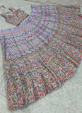 Satin Silk Multi Thread Work Light Purple Lehenga Choli With Dupatta