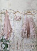 Sequence Work Georgette Light Pink Reception Wear Lehenga Choli