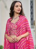 Stylish Pink Satin Silk Indo Western Dhoti Top With Jacket