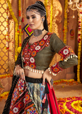 Viscose Rayon Real Mirror Work Multi Color Lehenga Choli For Navratri
