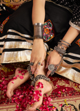 Viscose Rayon Thread Embroidered Black Ghagra Choli For Navratri