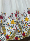 White Chinon Silk Floral Embroidered Lehenga Choli With Dupatta