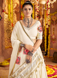 White Thread Real Mirror Viscose Rayon Trending Navratri Ghagra Choli