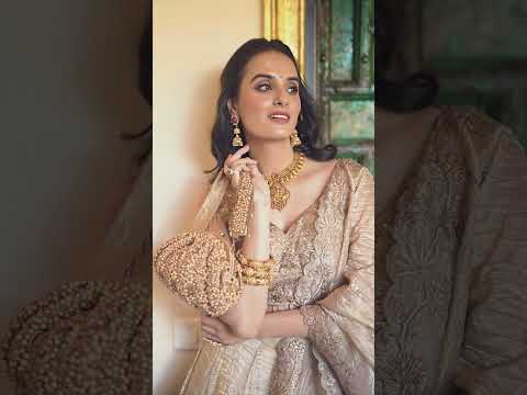 Golden Color Plain Silk Lehenga With Zari Embroidered Work Blouse