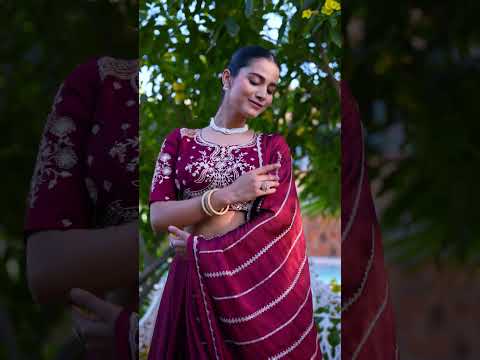 Red Rangoli Crush Embroidered Semi Stitched Lehenga Choli for Women