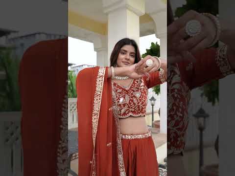 Designer Rust Red Zari Embroidered Rangoli Silk Lehenga Choli Set