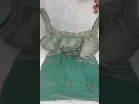 Fully Stitched Bell Bottom Sea Green Embroidery Silk Kurta Suit Set