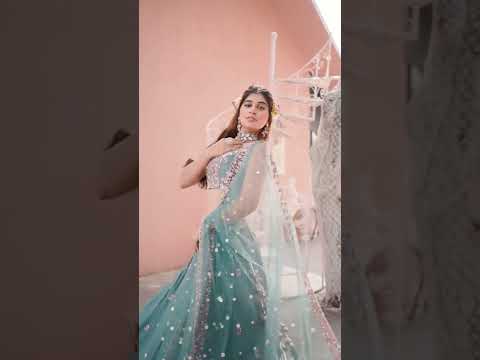 Teal Green Wedding Wear Sequence Embroidery French Crepe Lehenga Choli