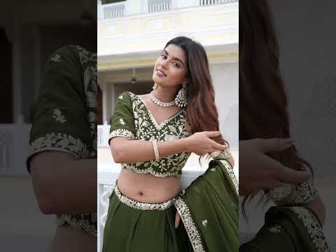 Rangoli Silk Green Zari Sequence Embroidered Mehendi Function Lehenga
