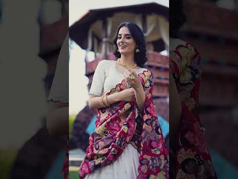 Off White Sequence Work Vichitra Silk Lehenga Choli With Dupatta