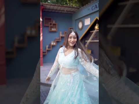 Awesome Thread Embroidered Sky Blue Net Lehenga Choli For Party