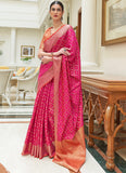 Admirable pink Patola Silk Festive Wear Saree