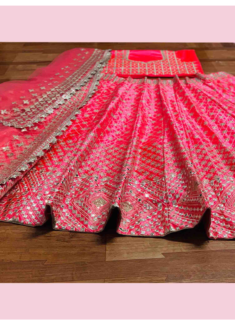 Pink Color Wedding Designer Bridal Lehenga Choli