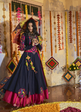Traditional Wear Silk Black Navratri Chaniya Choli