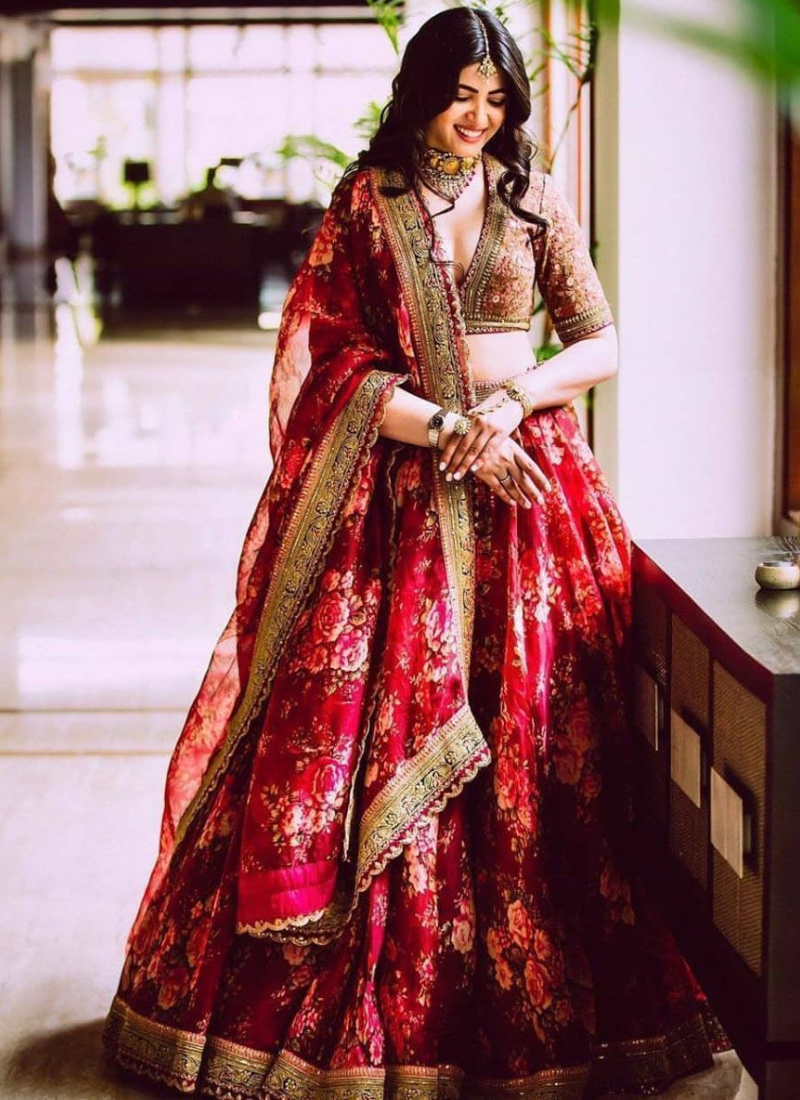 Wedding Party Wear Indian Designer Maroon Lehenga Choli Dupatta for Girls  and Women Custom Stitched Lehenga Blouse Heavy Embroiderey Lehenga - Etsy