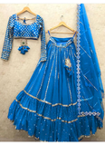 Blue Stylish Party Wear Lehenga Choli for All Ceremonial Occasion